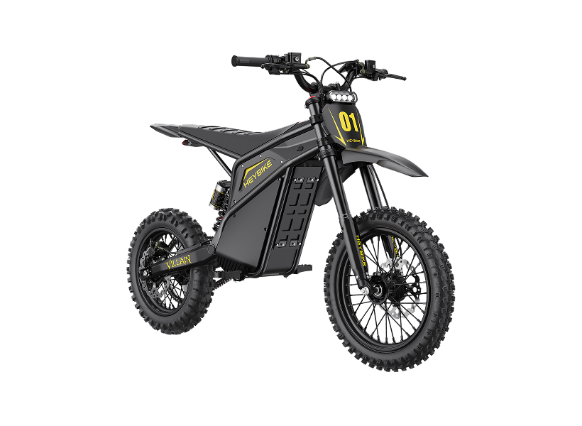 Heybike Villain electric dirt bike - Side view