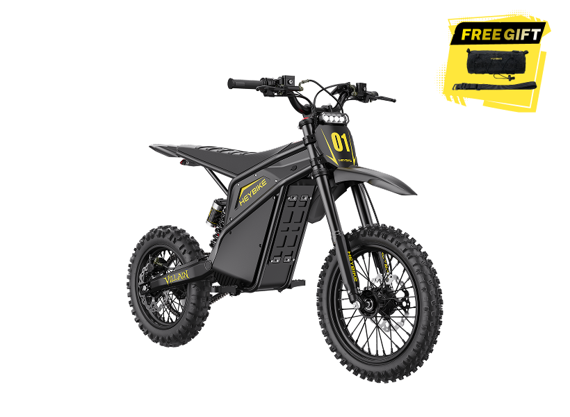 Heybike Villain Midnight Black electric dirt bike