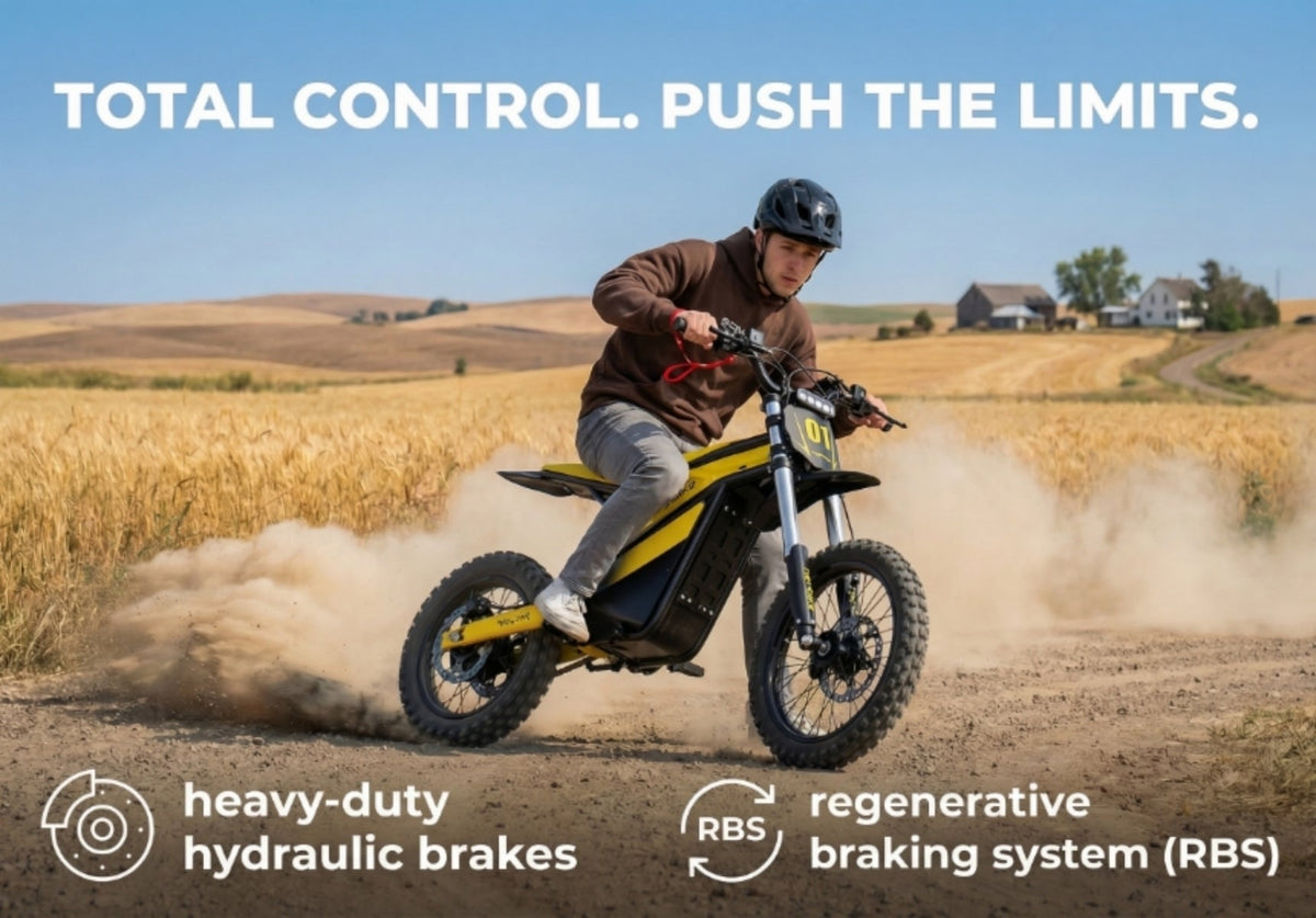 Heybike Villain hydraulic brakes with regenerative braking