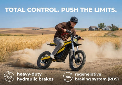 Heybike Villain hydraulic brakes with regenerative braking