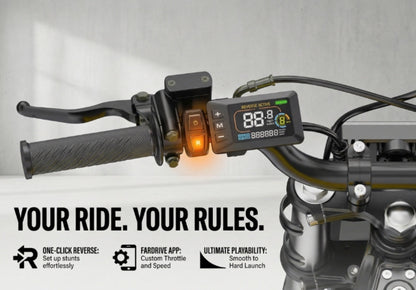 Heybike Villain reverse assist and smart display